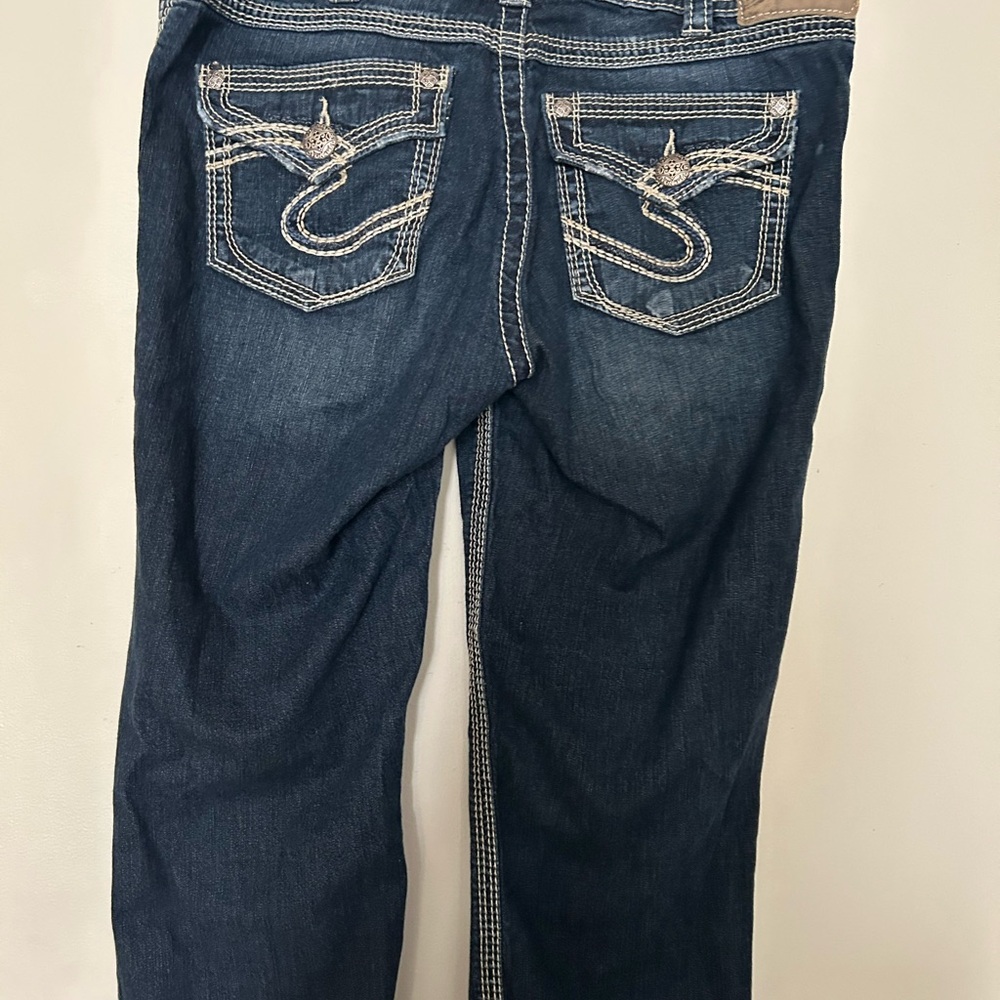 Silver Jeans Blue Cropped Denim
